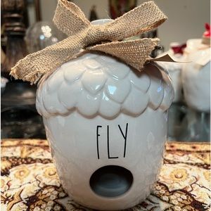 NEW! Rae Dunn FLY Acorn Birdhouse